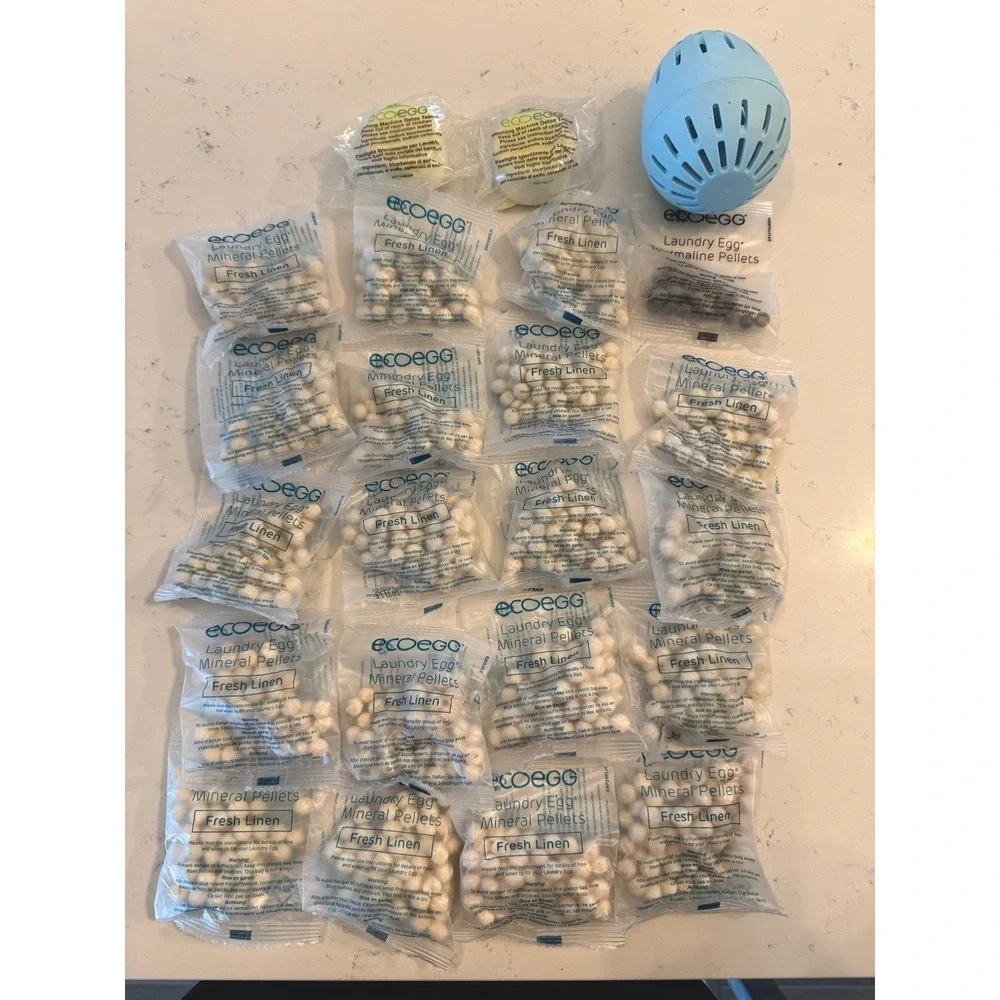Ecoegg Laundry Egg FRESH LINEN  1080 Loads W/ DETOX TABLETS LAUNDRY  System